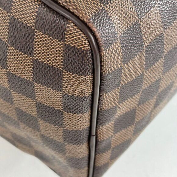Louis Vuitton Damier Ebene Speedy 30 Satchel Handbag - Picture 9 of 13